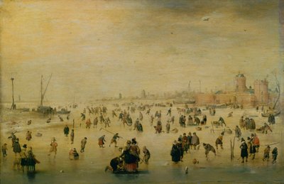 Skating Scene by Hendrick Avercamp